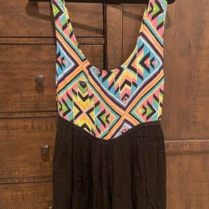Rip Curl Colorful Geometric Romper